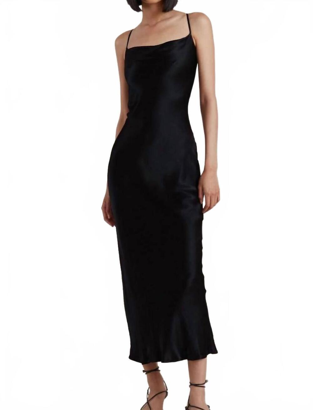 NEW BEC + BRIDGE malyka maxi dress in black